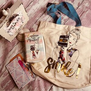 🎀 Recollections Stylish Planner w Canvas Tote Bag Inserts 🎀
